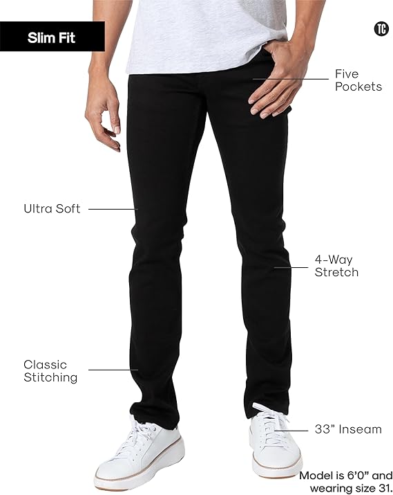 Mens Jeans - Stretch Jeans for Men, Ultra-Soft Premium Fabric