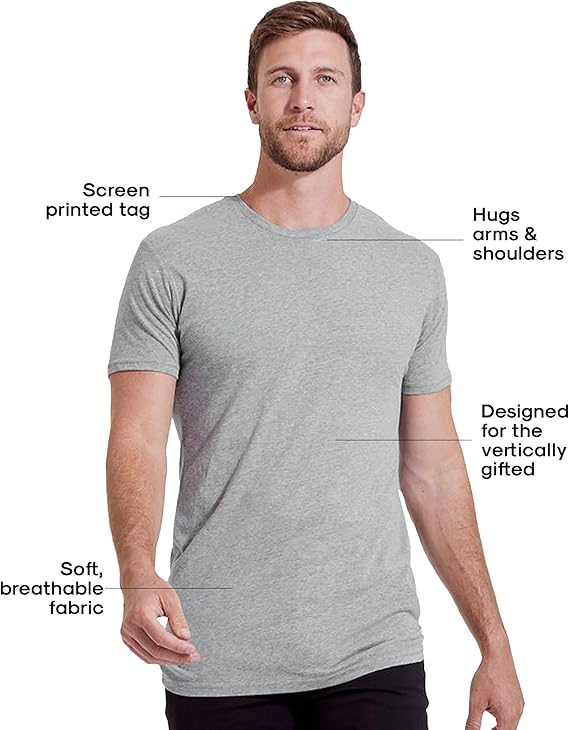 Mens T-Shirts - Short Sleeve Crew Neck Plain Novelty T Shirt for Men