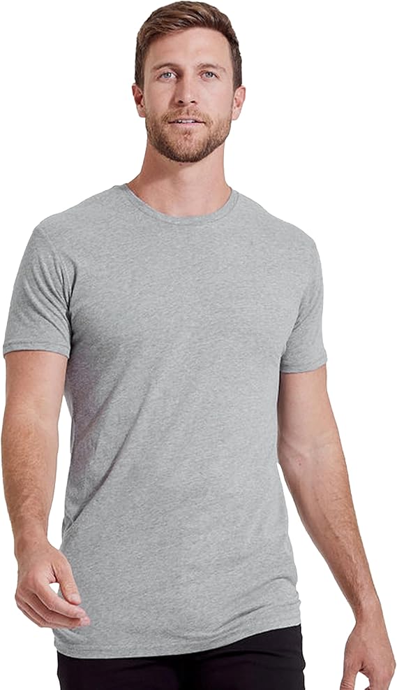 Mens T-Shirts - Short Sleeve Crew Neck Plain Novelty T Shirt for Men