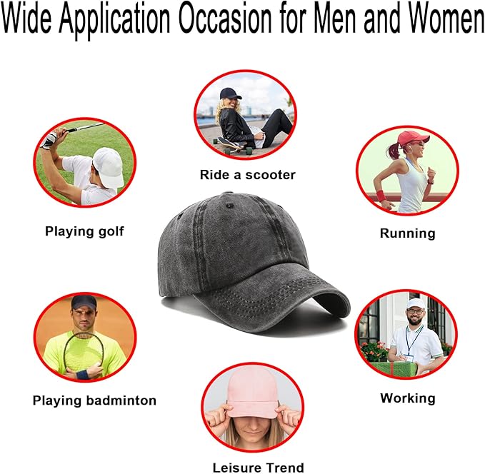 Baseball Cap Golf Dad Hat Adjustable Original Classic Low Profile Cotton Hat Unconstructed Plain Cap Men Women