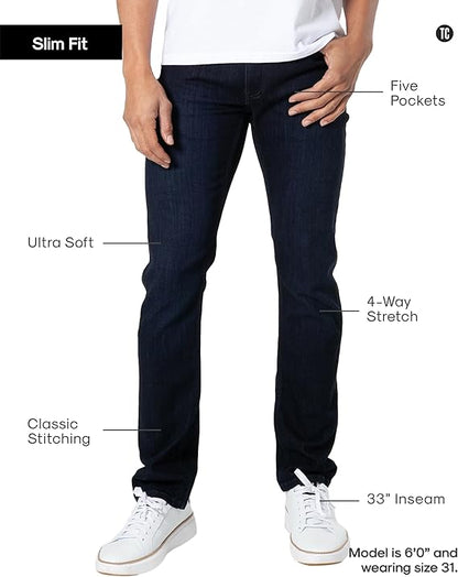 Mens Jeans - Stretch Jeans for Men, Ultra-Soft Premium Fabric