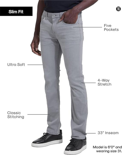 Mens Jeans - Stretch Jeans for Men, Ultra-Soft Premium Fabric